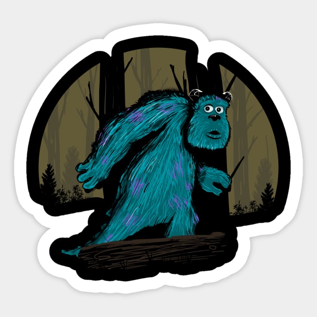 Big Blue Monster Sticker by Piercek25